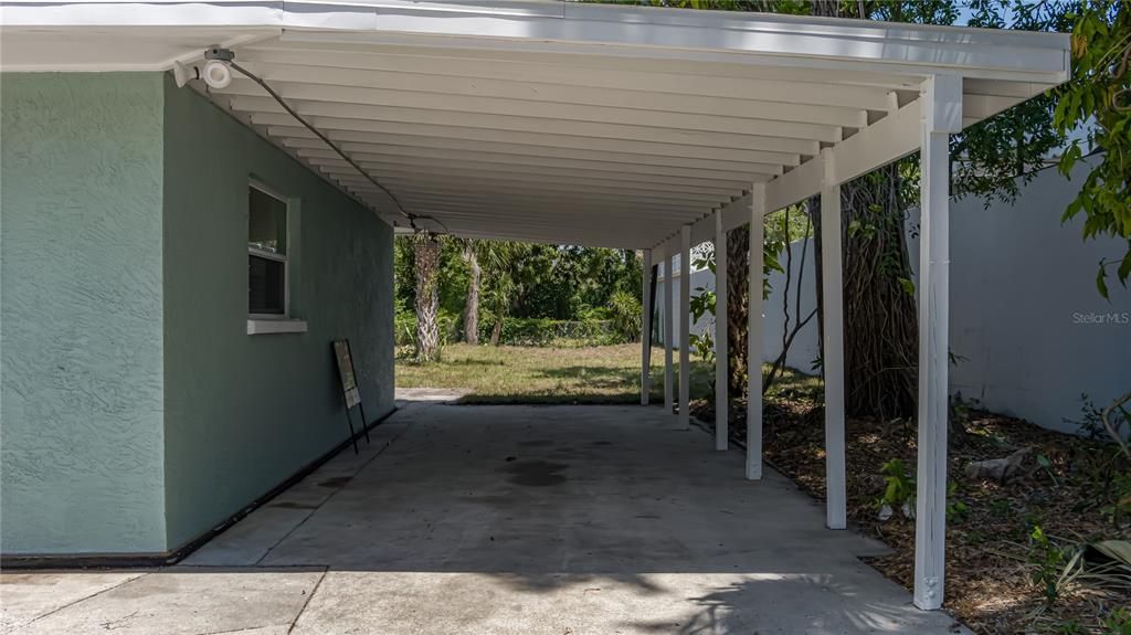 Carport with room for multiple cars