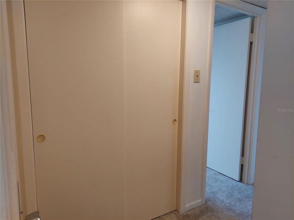 Bedroom/additional room closet is in the hallway