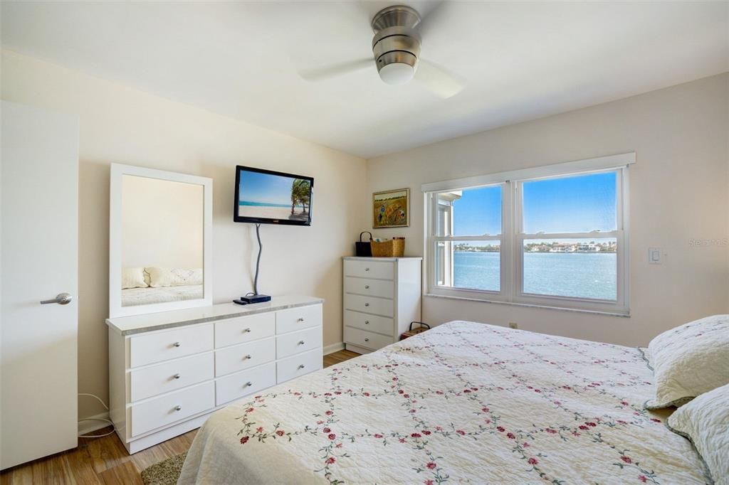 Beautiful water views from both master suites