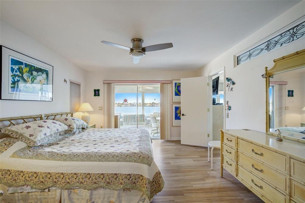 Master bedroom with access to patio and gorgeous views