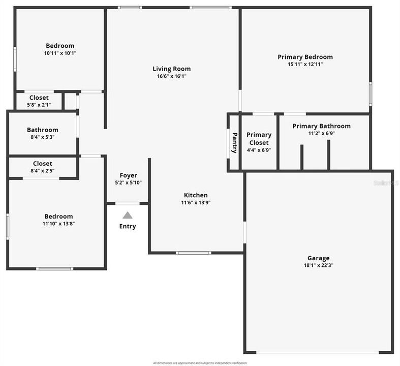 For Sale: $295,000 (3 beds, 2 baths, 1250 Square Feet)