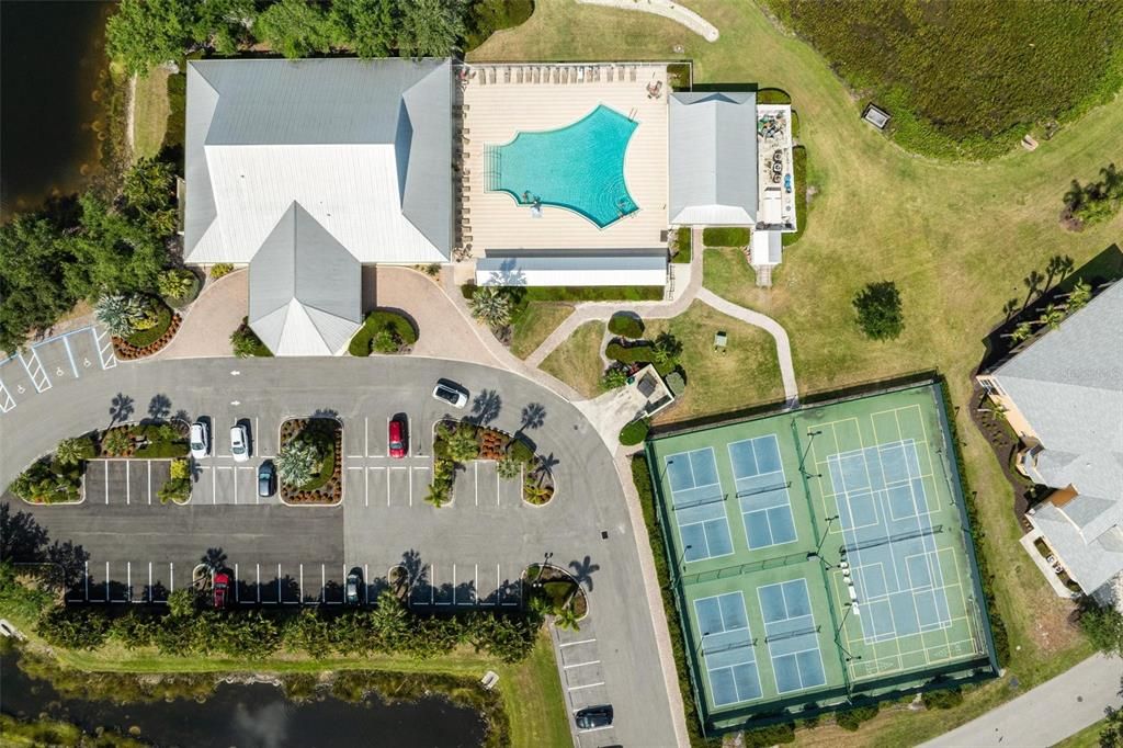 Tennis and pickle ball courts!