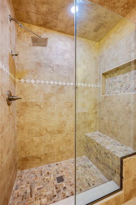 Remodeled and updated primary shower