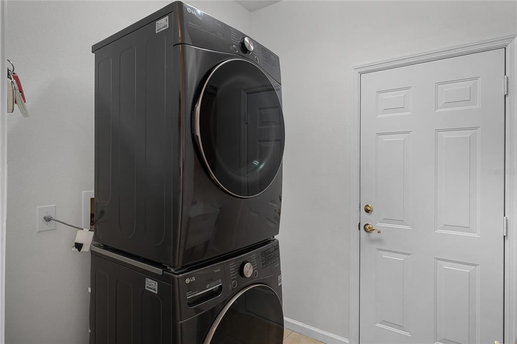 Laundry Room with Stackable Washer/Dryer
