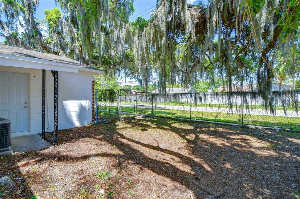 Fully fenced yard offers homeowners privacy and security!