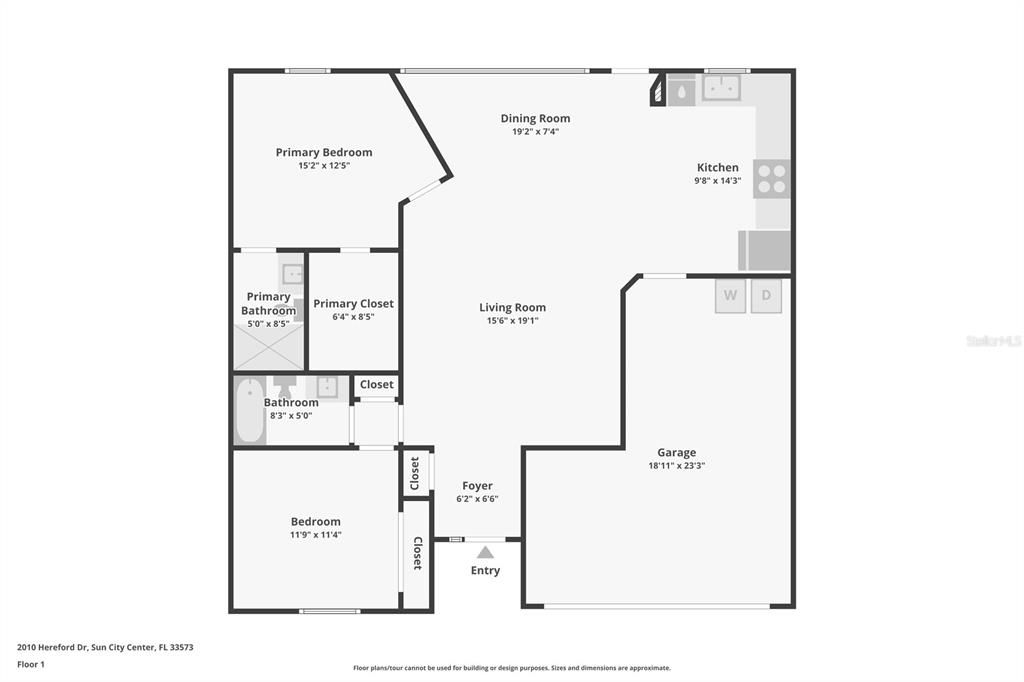 For Sale: $222,000 (2 beds, 2 baths, 1203 Square Feet)