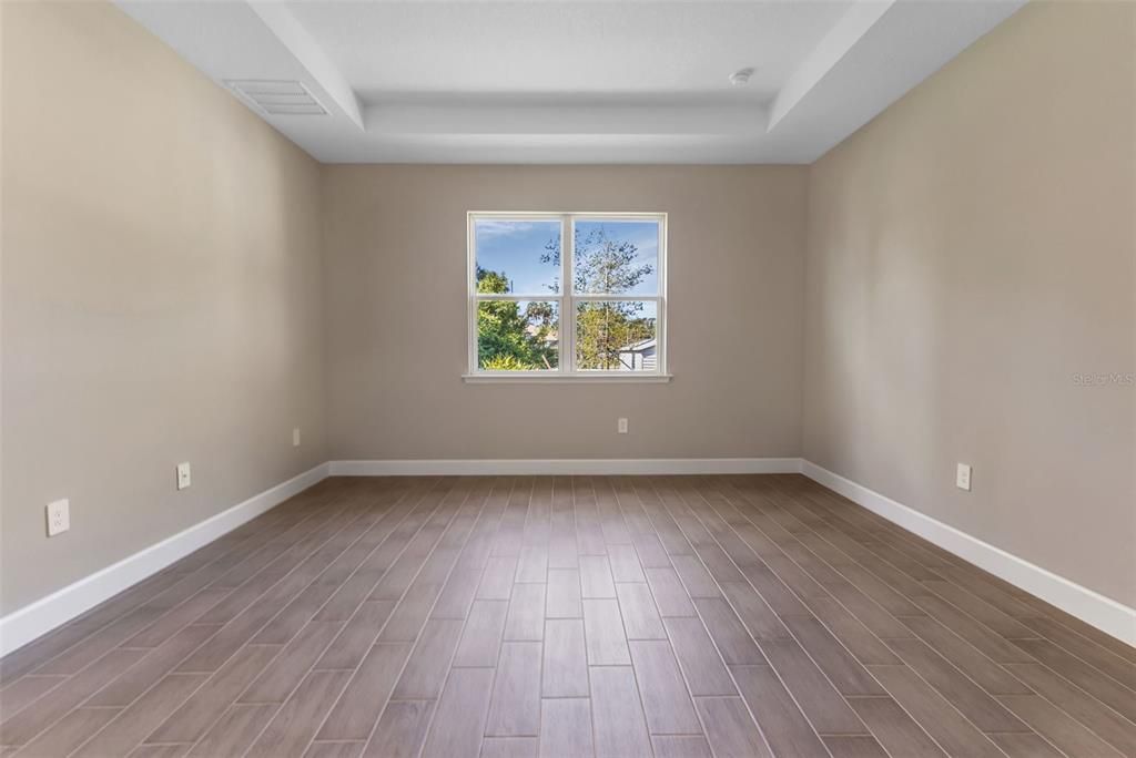 Model home master bedroom