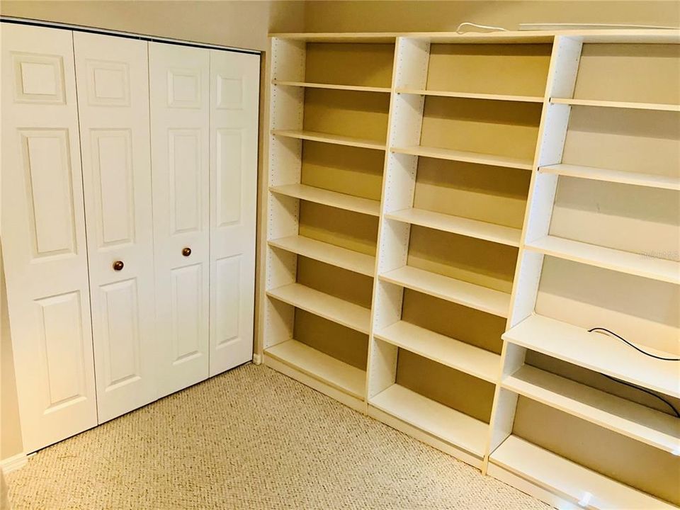 custom shelves in bedroom 2