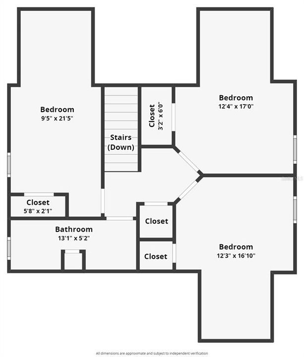 Floor plan - upstairs