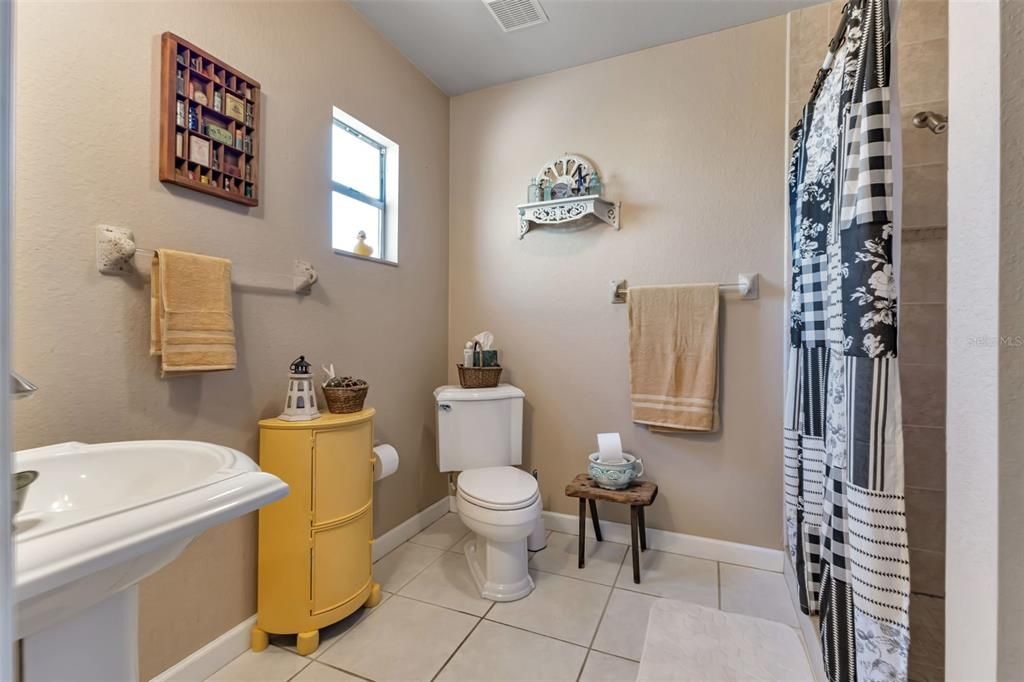 PRIMARY BATHROOM IS VERY SPACIOUS WITH WALK IN SHOWER.