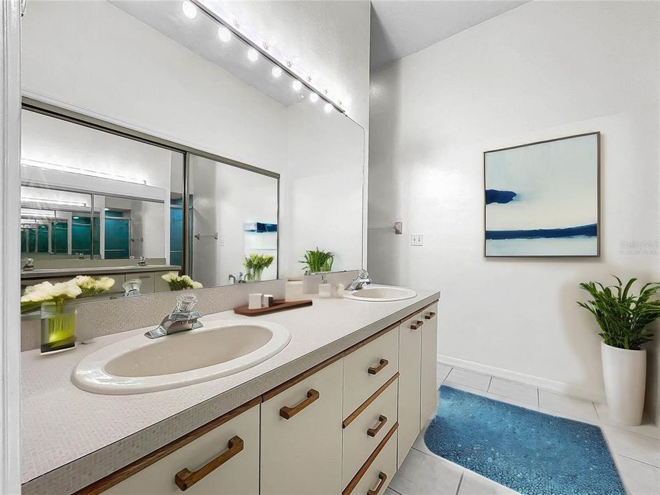 Master Bathroom*Virtually Staged*