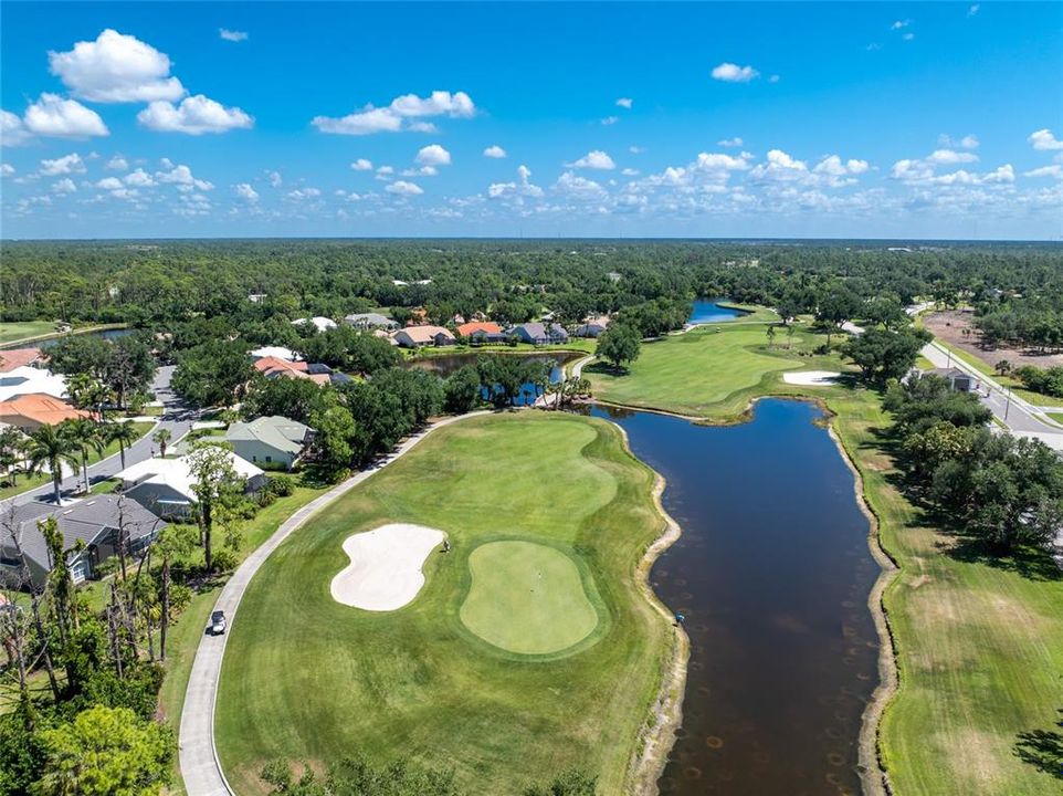 overhead view of the Golf Course