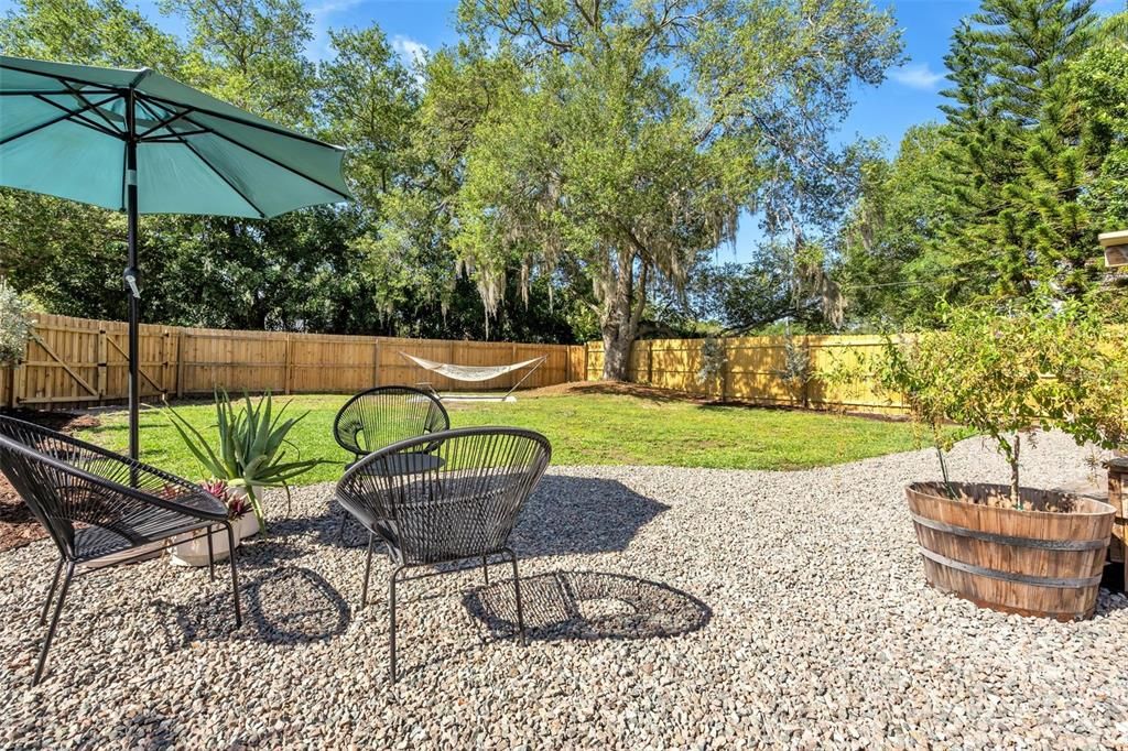 Amazing outdoor space with plenty of room for a pool, boat parking, entertaining and pets.
