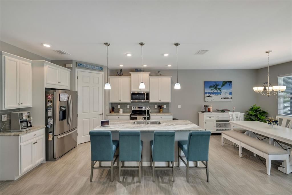 Kitchen Dining areas.