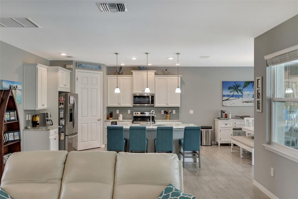 Enjoy the Open floor Plan Family, Dining & Kitchen.