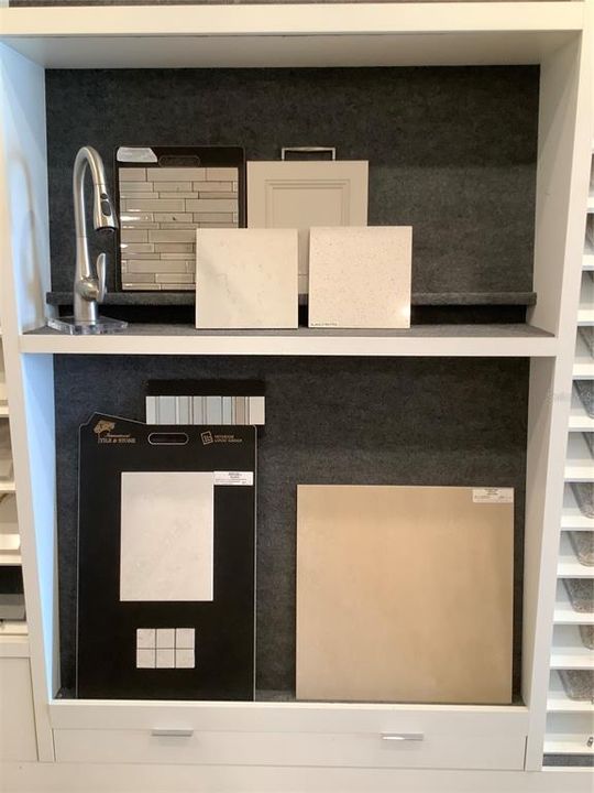 Professionally curated design finishes for this home. Colors, finishes, textures and options may appear differently in person due to variations in monitors and viewing devices.