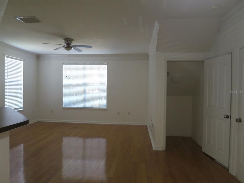 Living Room next to Storage space