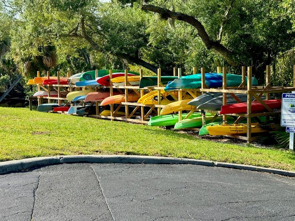 Community kayak launch area