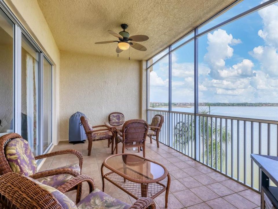 Fabulous balcony with stunning Lake Views