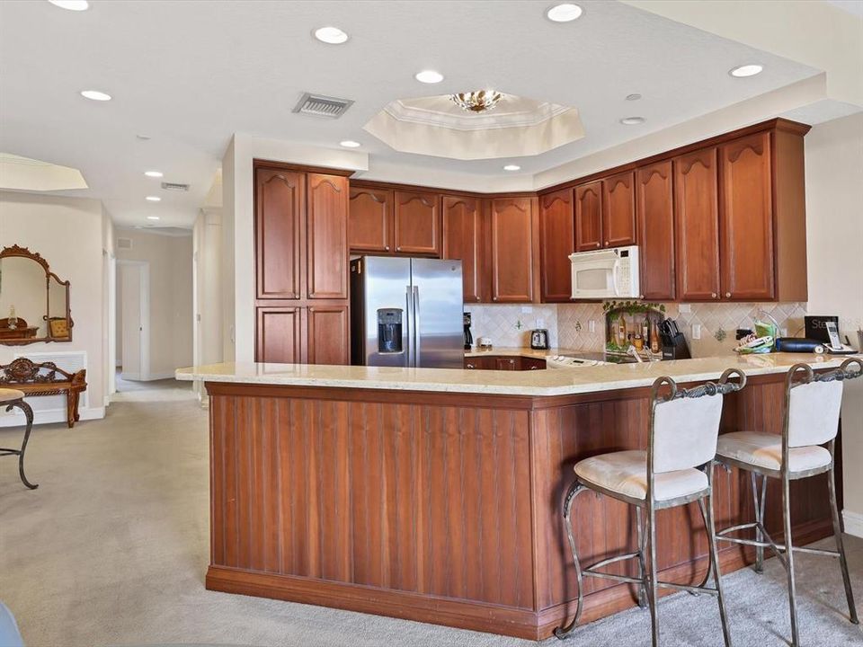 Gorgeous wood cabinetry