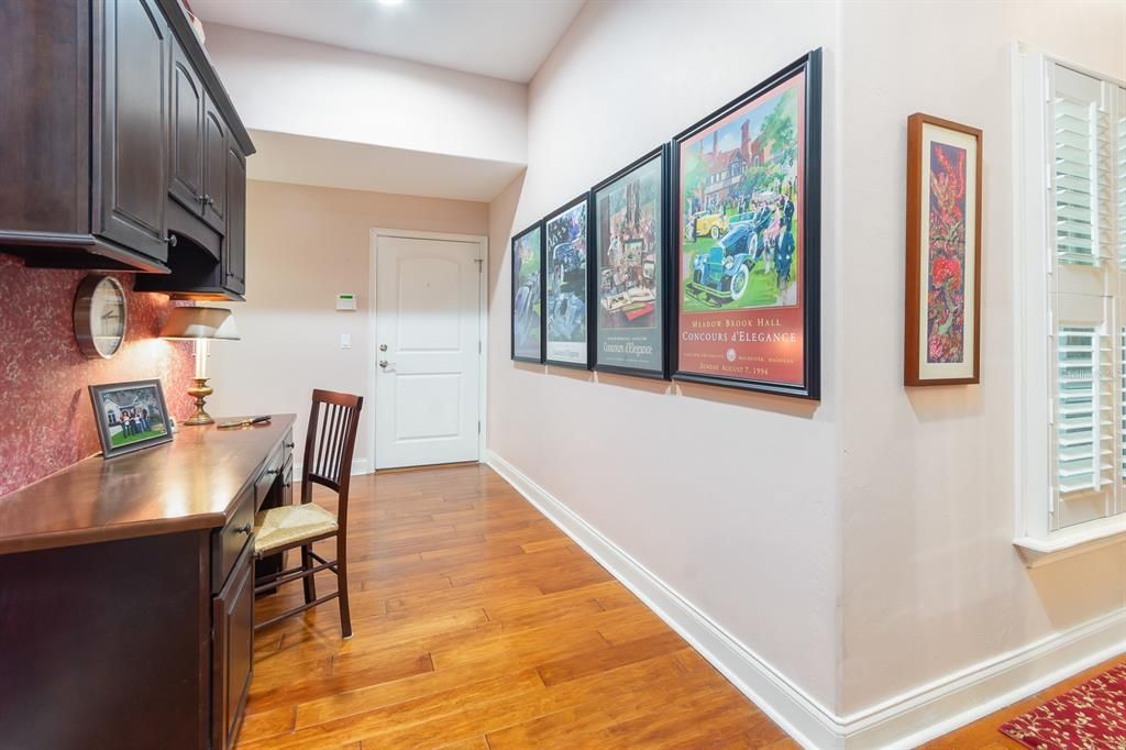 Built-in Desk in Hall