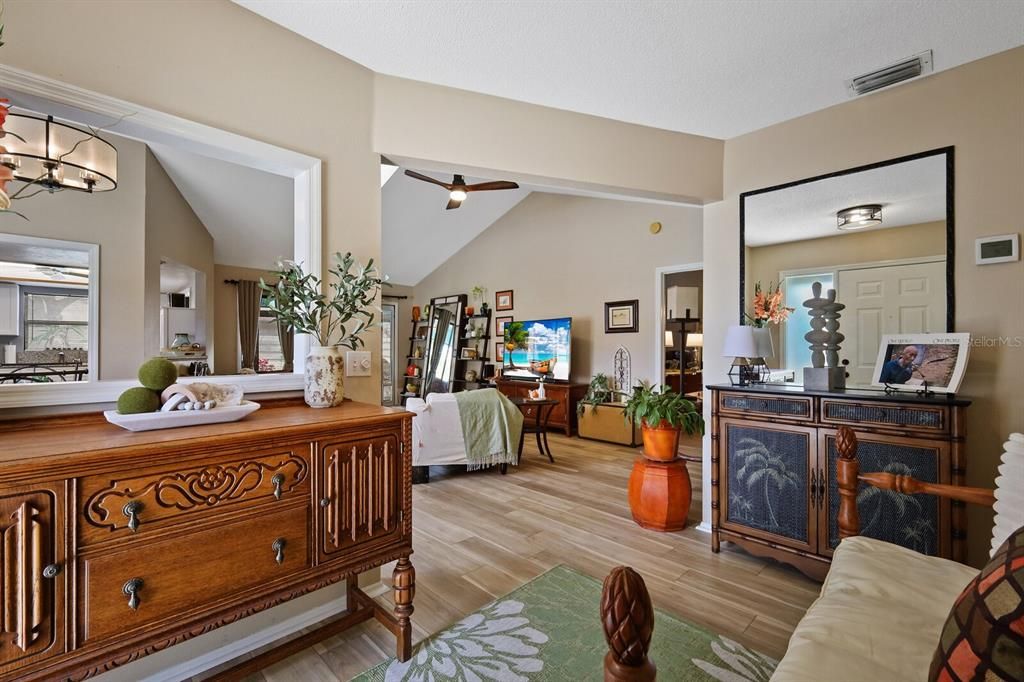 Entry Foyer. Beautiful vinyl plank flooring.