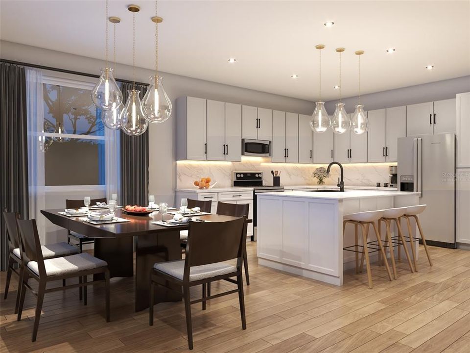 Rendering of Dining-Kitchen