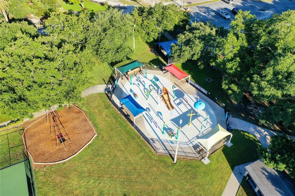 While this home has it's own pool, the little ones may enjoy the Spray Ground at Highlander Park!