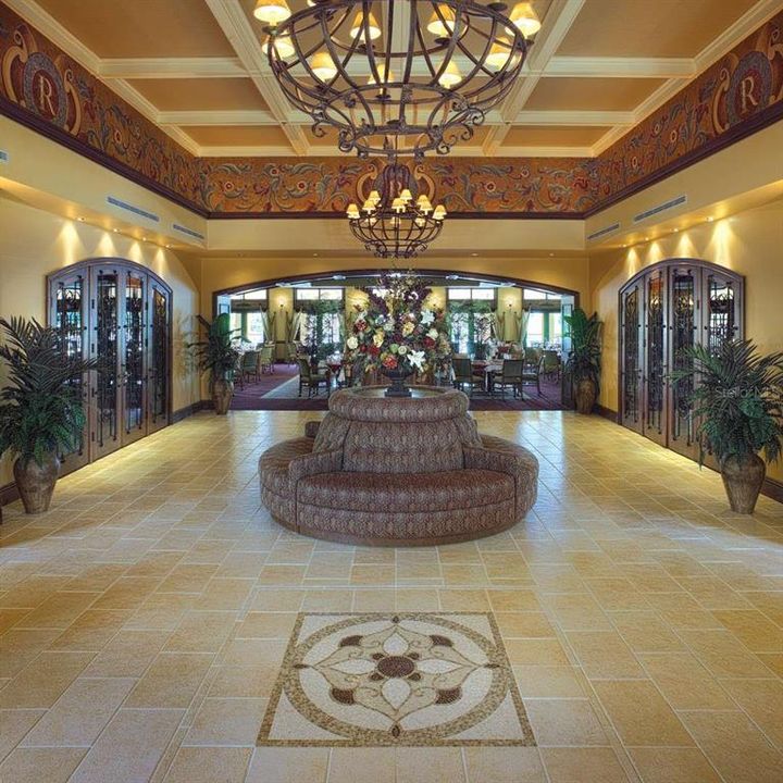 The grand entryway to Club Renaissance