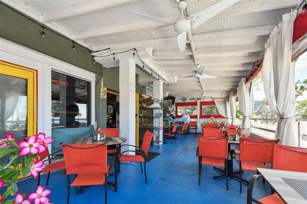 Front porch captures views and breezes for the Bay Breeze Cafe