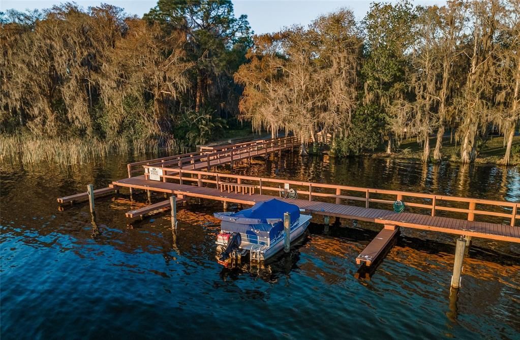 President's Landing Private Boat Dock and ramp only residents can lease boat slips