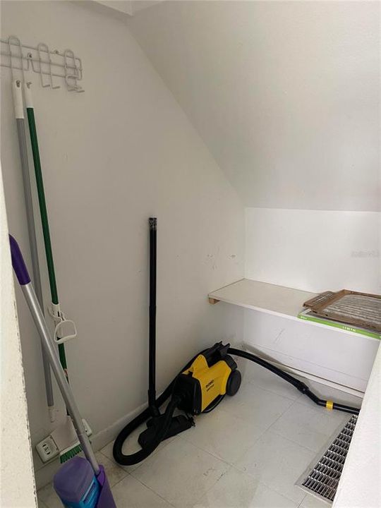 Extra Storage across from washer/dryer
