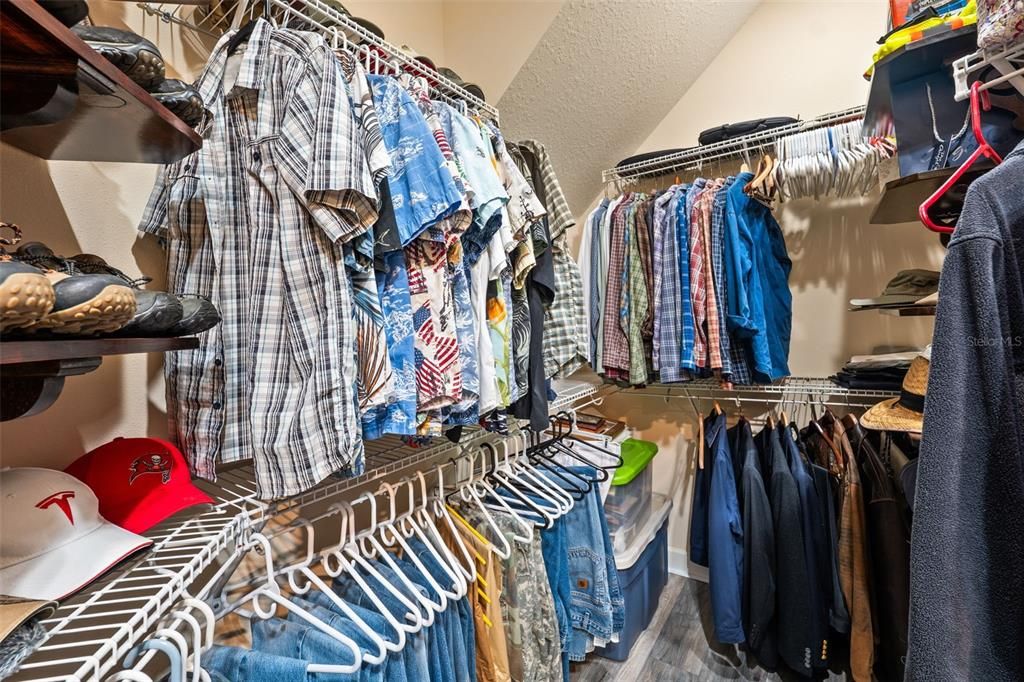 HUGE walk-in closet with laundry system