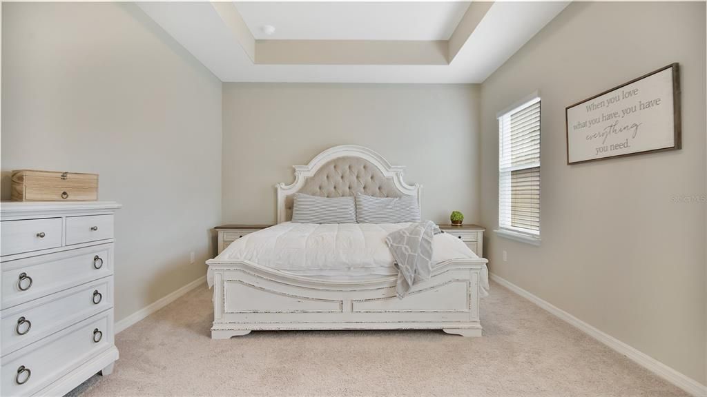 MASSIVE MASTER BEDROOM WITH TRAY CEILINGS
