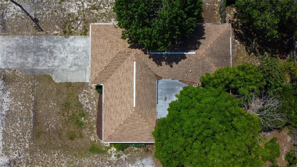 Drone Ariel over house
