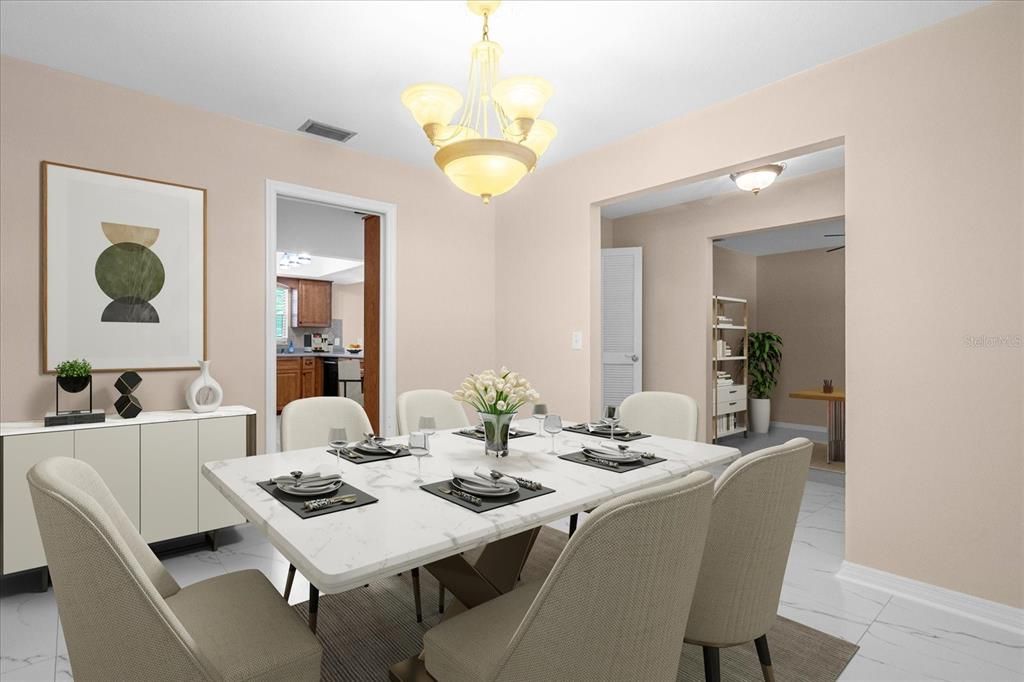 Virtual Staging - Formal Dining Room
