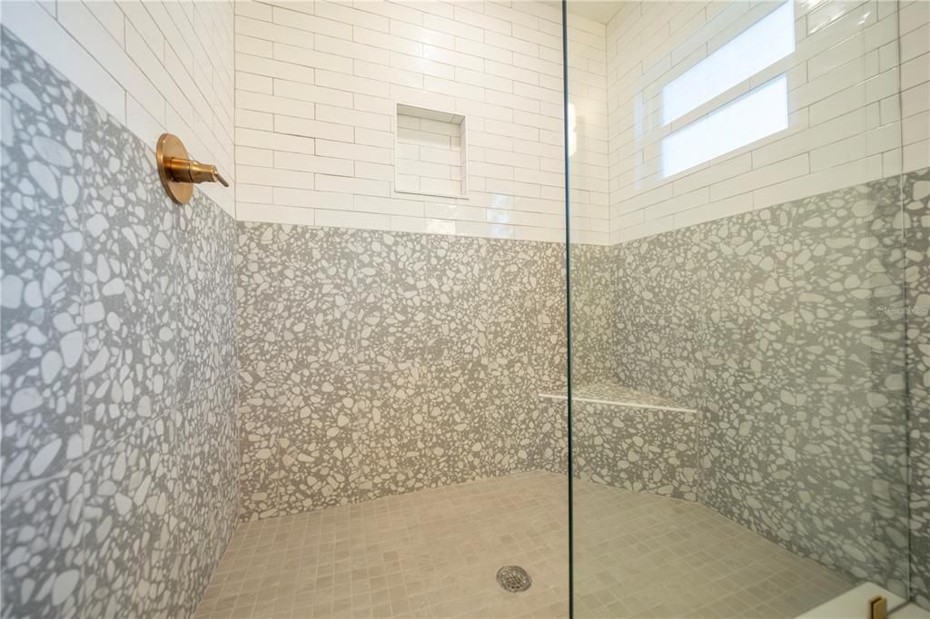 Love the tile in the master shower.