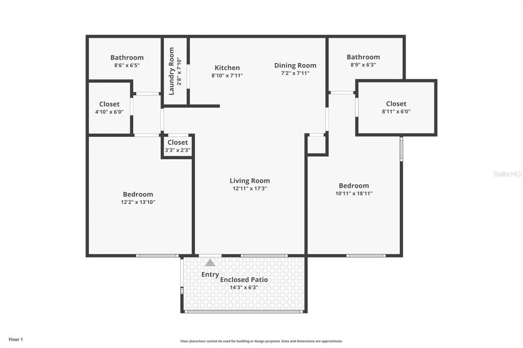 For Sale: $210,000 (2 beds, 2 baths, 1028 Square Feet)