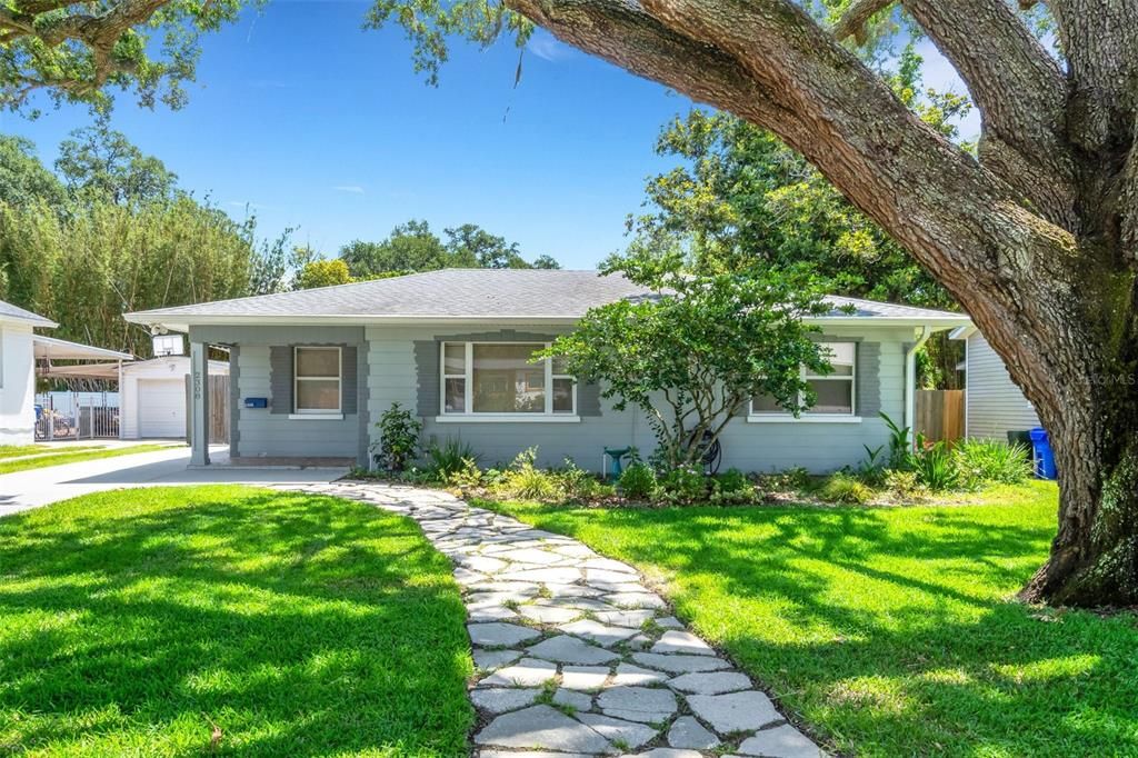 Great curb appeal, steps away from Lake Hollingsworth...in fact from the front yard you can see the lake.