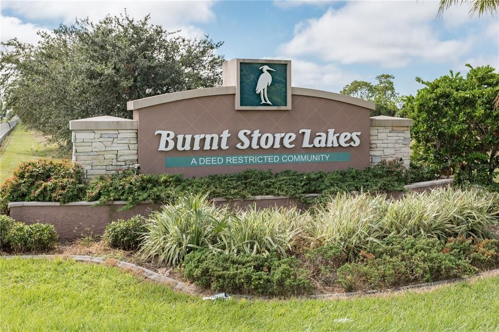 Burnt Store Lakes Entrance Sign