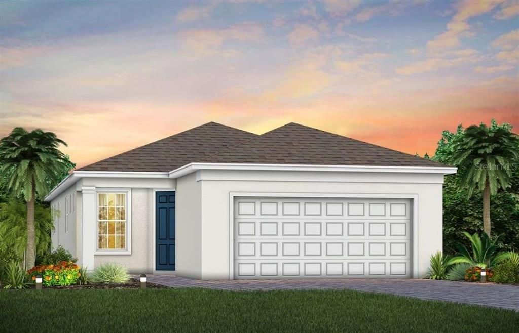 Exterior Design. Artistic rendering for this new construction home. Pictures are for illustrative purposes only. Elevations, colors and options may vary.