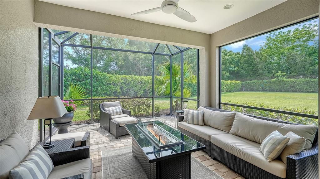 Enjoy the outdoors on your pretty lanai.