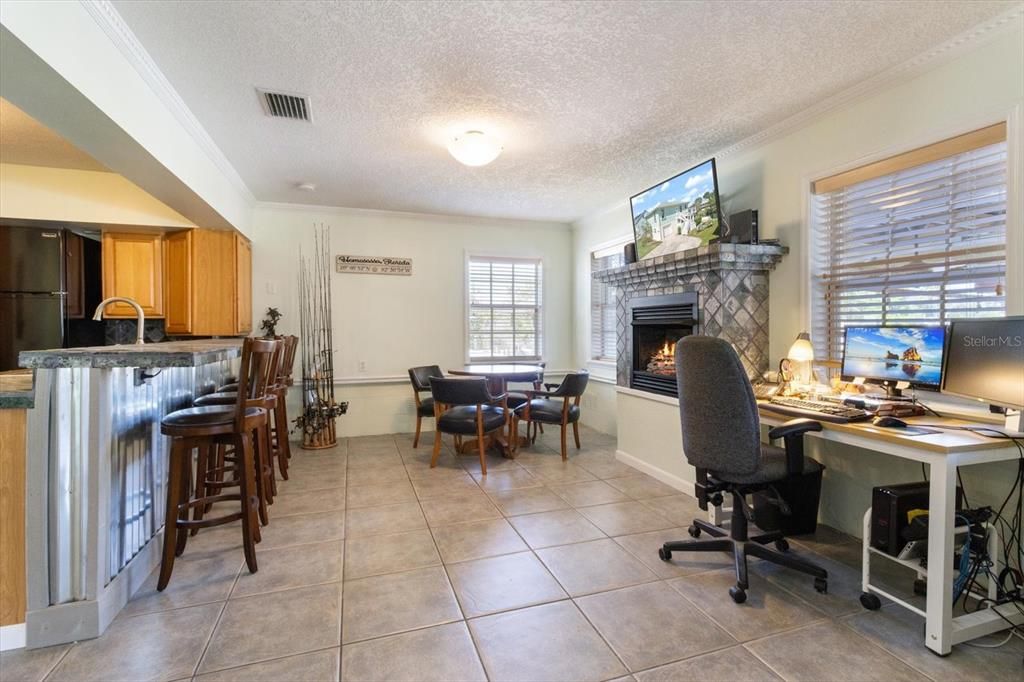 Ground Floor Living Room with Gas Fireplace