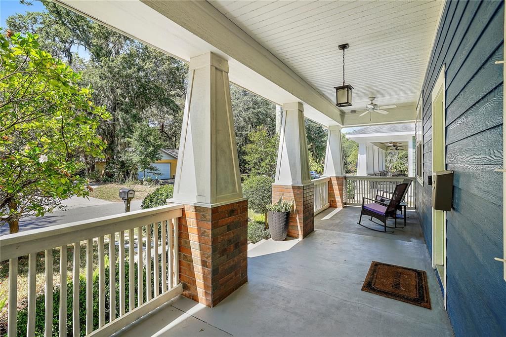 Large Covered Front Porch.