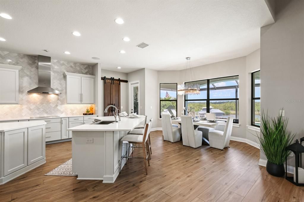 Newly renovated kitchen with eat-in space