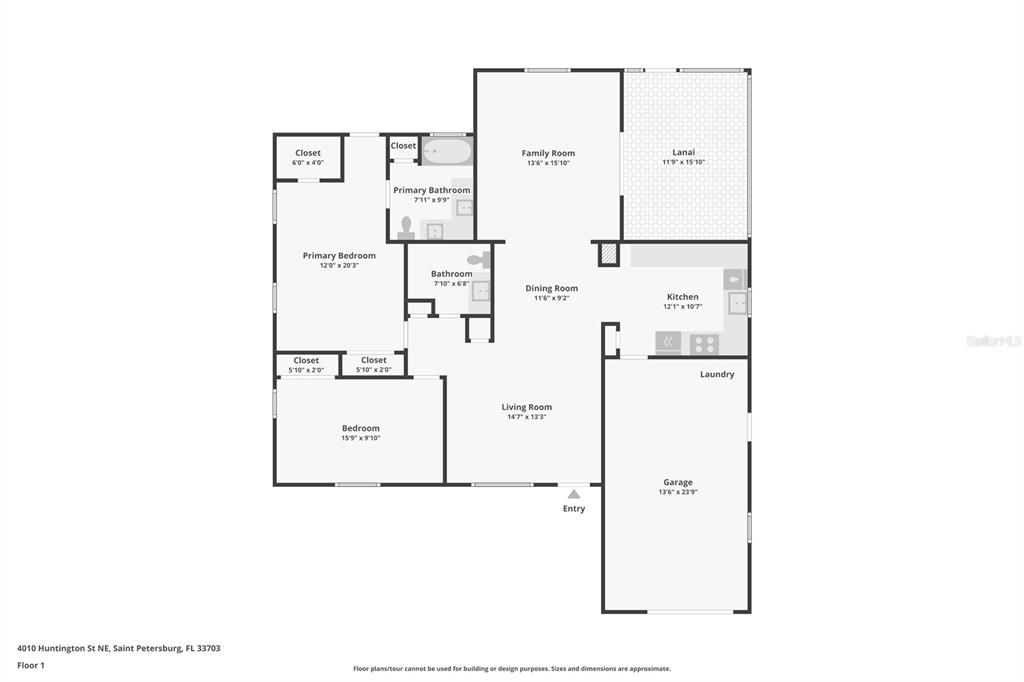 For Sale: $500,000 (2 beds, 2 baths, 1358 Square Feet)
