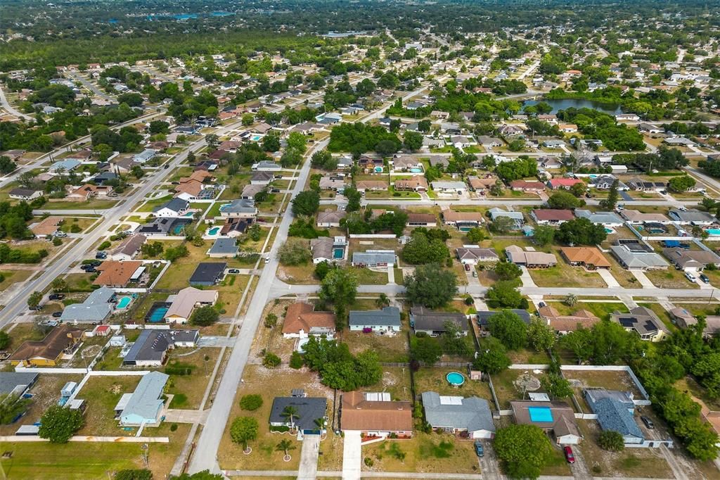 Aerial  view of the community.