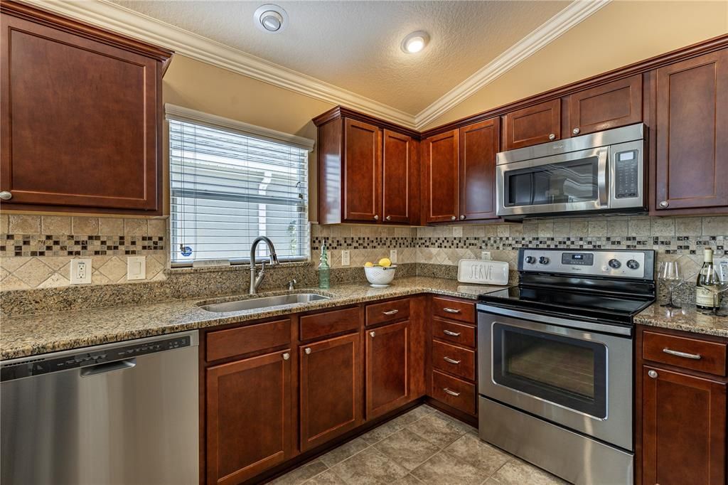 Granite and Stone Back Splash!