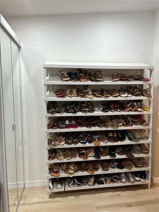 Shoe Shelf in walk in closet