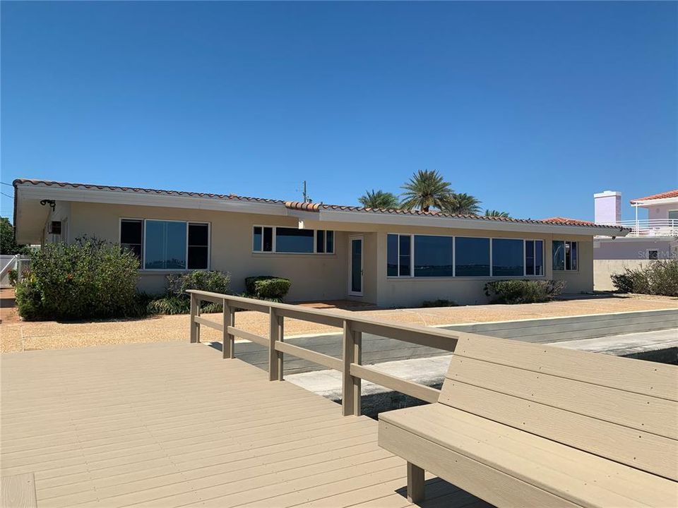 Home has a completely fenced in backyard